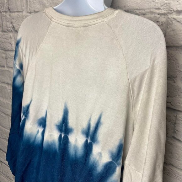Simply Vera Vera Wang Small Blue Gray Tie Dye Sweatshirt NEW - Picture 6 of 14